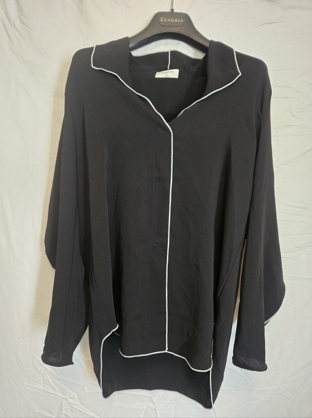 Babaton Black Top with White Trim